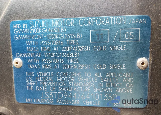 JS3TD944764101350: 44542057