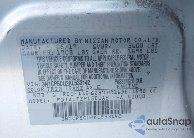 3N1CP5CU2KL533142: 44541227