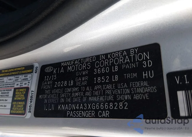 KNADN4A3XG6668282: 44541414