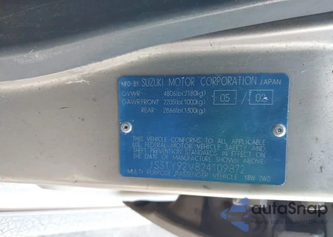 JS3TY92V824109872: 44541441