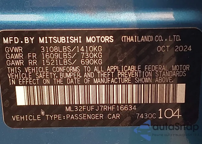 ML32FUFJ7RHF16634: 44541442