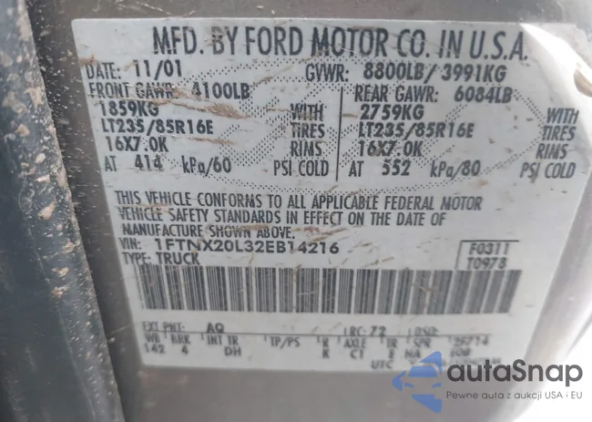 1FTNX20L32EB14216: 44541501