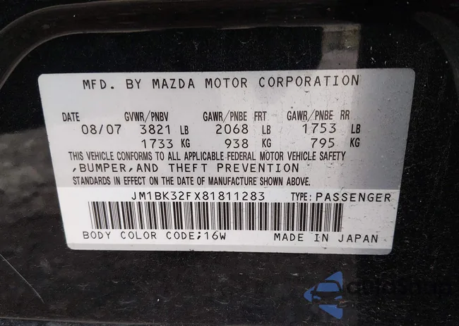 JM1BK32FX81811283: 44542611