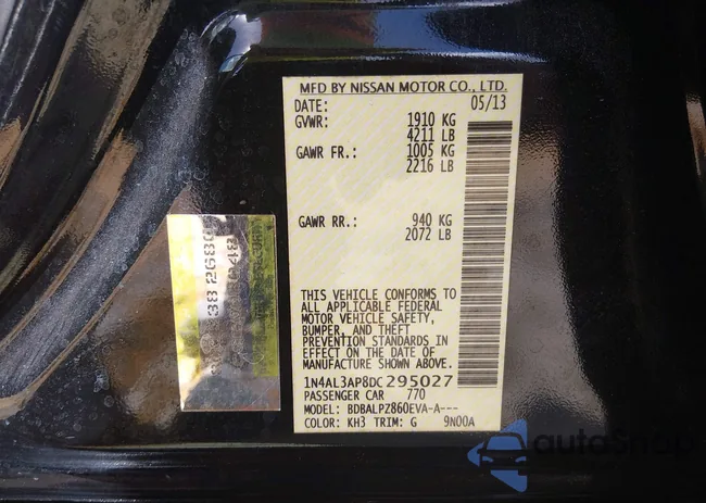 1N4AL3AP8DC295027: 44542650