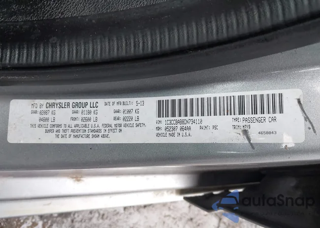 1C3CCBAB8DN734110: 44542963