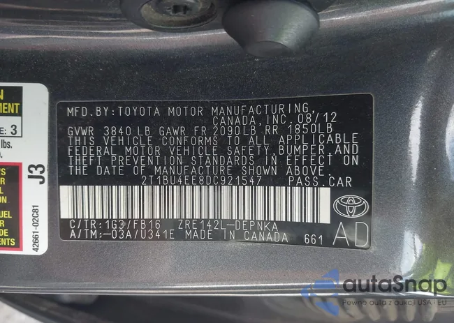 2T1BU4EE8DC921547: 44542964