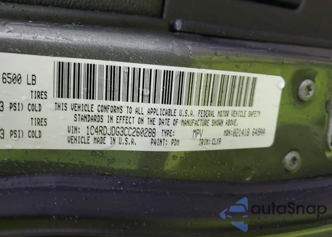 1C4RDJDG3CC260288: 44543114