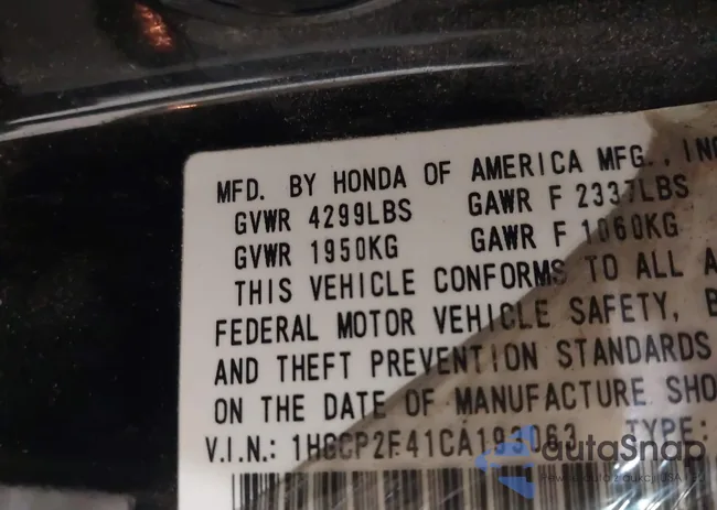 1HGCP2F41CA193063: 44543152