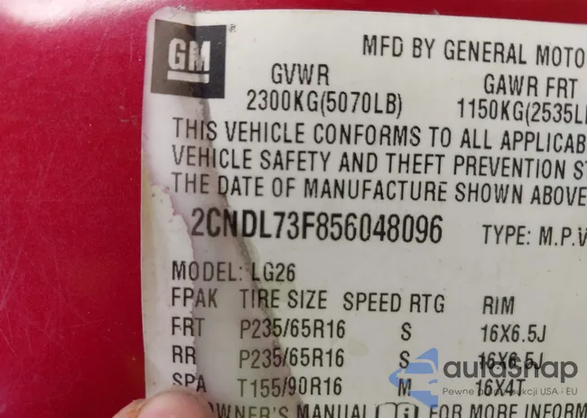 2CNDL73F856048096: 44543171