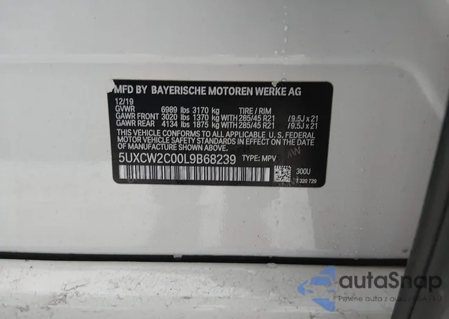 5UXCW2C00L9B68239: 44542177