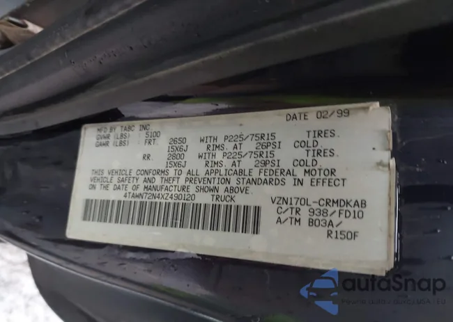 4TAWN72N4XZ490120: 44542269