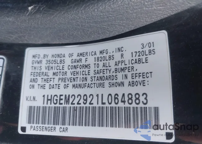 1HGEM22921L064883: 44542278