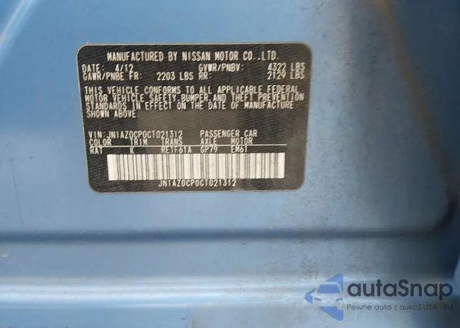 JN1AZ0CP0CT021312: 44543641