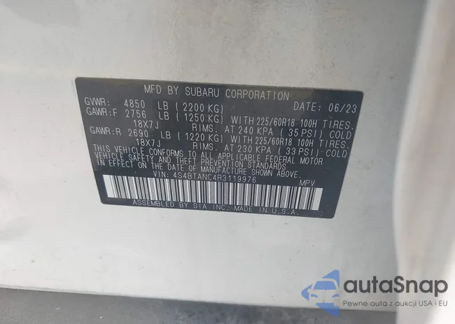 4S4BTANC4R3119976: 44543795