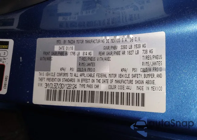 3MYDLBZV3GY128124: 44543842