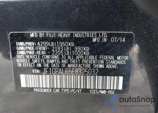 JF1GPAL65E8325032: 44543910