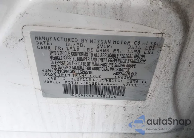 3N1CP5CVXLL526515: 44543202