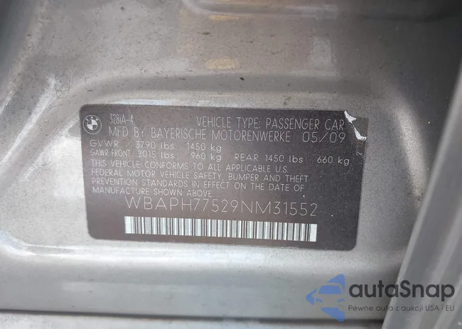 WBAPH77529NM31552: 44543358