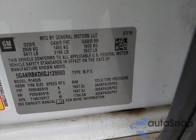 5GAKRBKD6GJ128680: 44543372