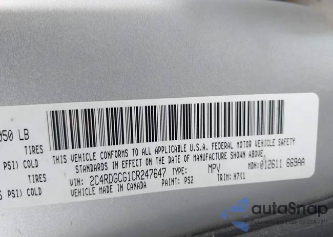 2C4RDGCG1CR247647: 44543513