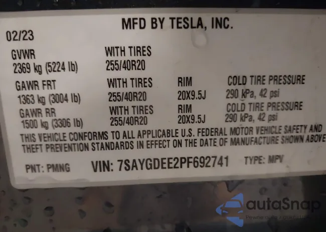 7SAYGDEE2PF692741: 44543542