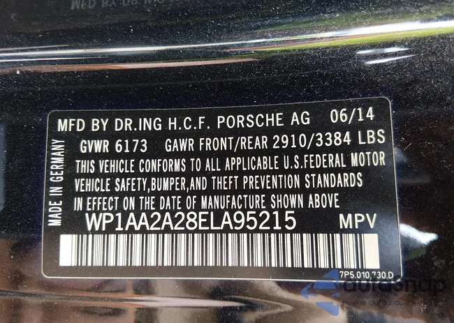 WP1AA2A28ELA95215: 44543557