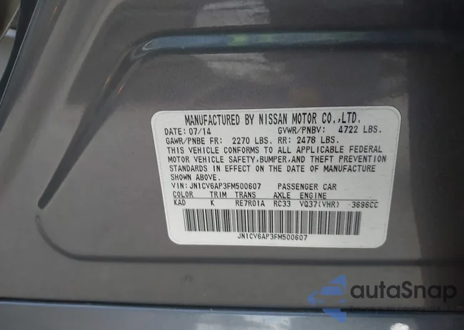 JN1CV6AP3FM500607: 44544712