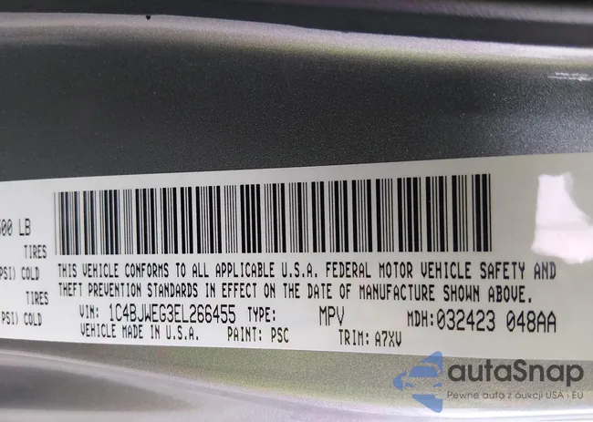 1C4BJWEG3EL266455: 44544791