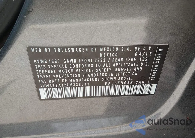 3VW4T7AJ2FM338513: 44544799