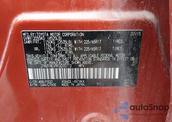 JTMZFREV9FD070712: 44544938