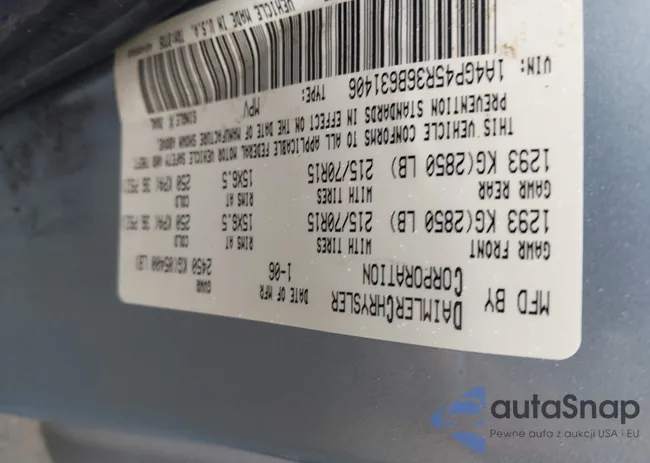 1A4GP45R36B631406: 44544172