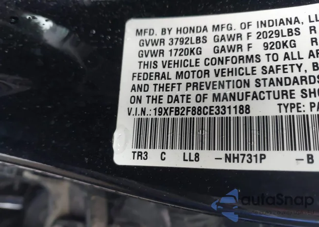 19XFB2F88CE331188: 44544386