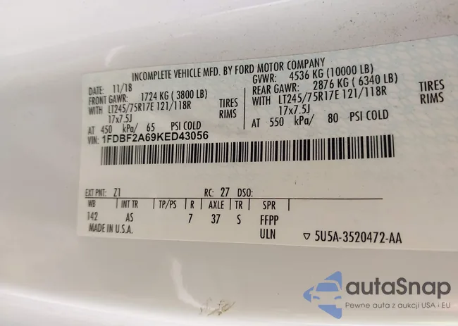 1FDBF2A69KED43056: 44544556