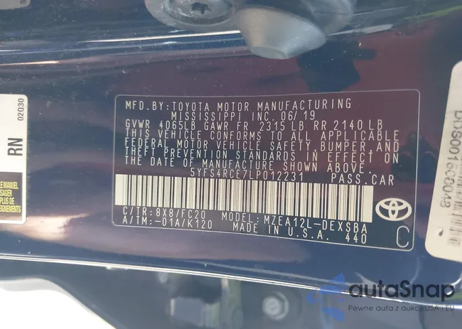 5YFS4RCE7LP012231: 44545591