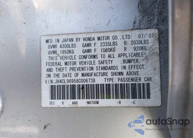 JH4CL96958C006738: 44545747