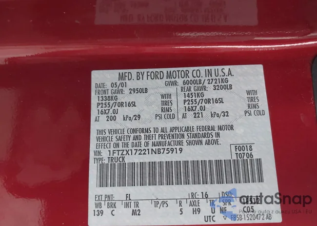 1FTZX17221NB75919: 44545809