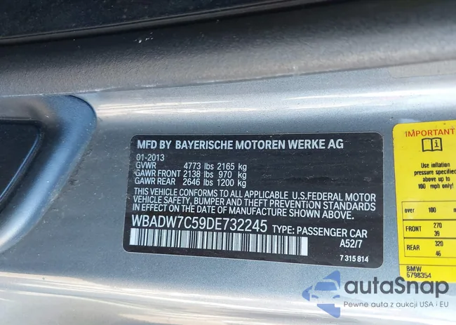 WBADW7C59DE732245: 44545838