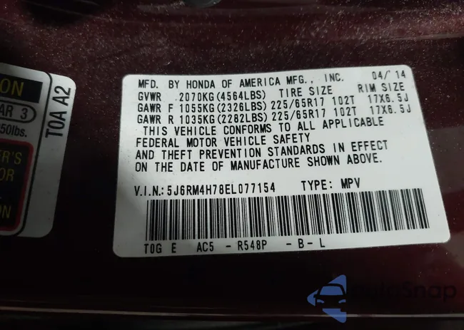 5J6RM4H78EL077154: 44545890