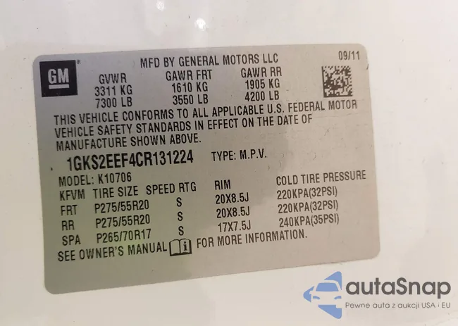 1GKS2EEF4CR131224: 44545967