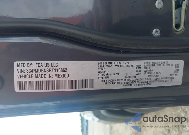 3C4NJDBN3RT116862: 44545210