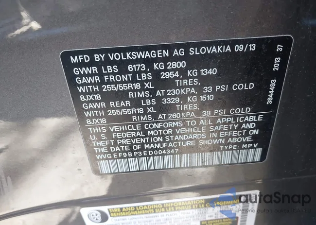 WVGEF9BP3ED004347: 44545221