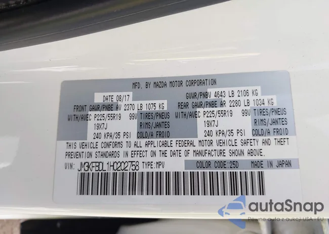 JM3KFBDL1H0202758: 44545334