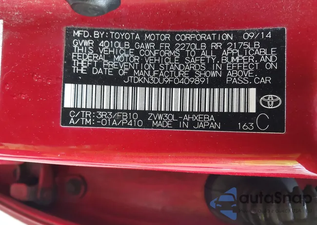 JTDKN3DU9F0409891: 44546894