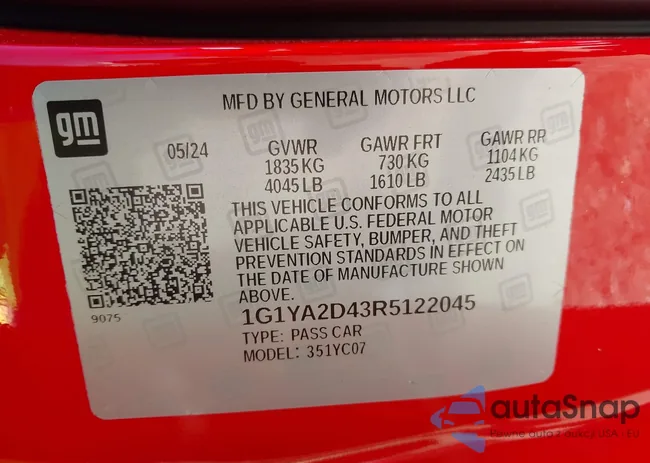 1G1YA2D43R5122045: 44546989