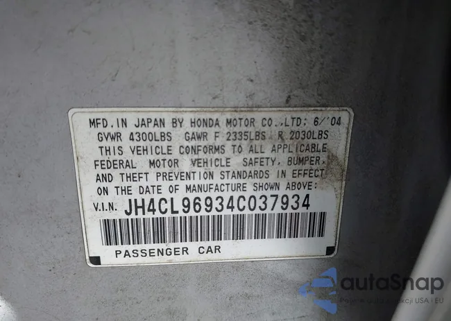 JH4CL96934C037934: 44547098