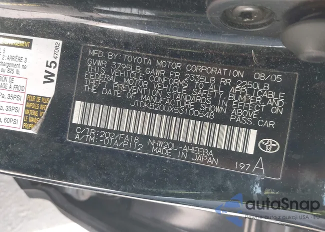 JTDKB20UX53100548: 44546330