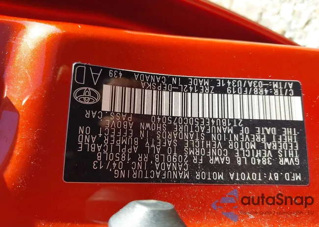 2T1BU4EE5DC075040: 44546503