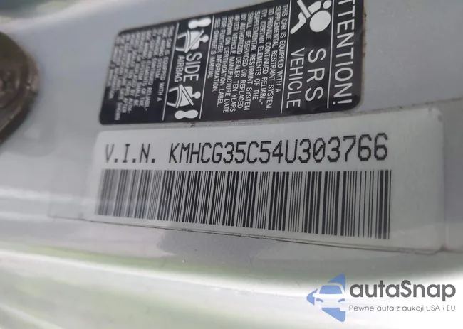 KMHCG35C54U303766: 44546512