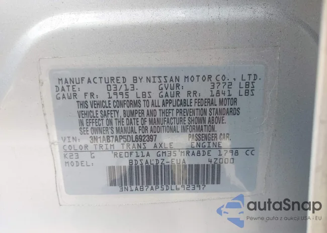 3N1AB7AP5DL692397: 44547658