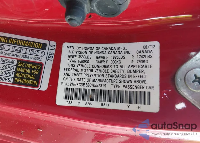 2HGFG3B58CH557319: 44547694